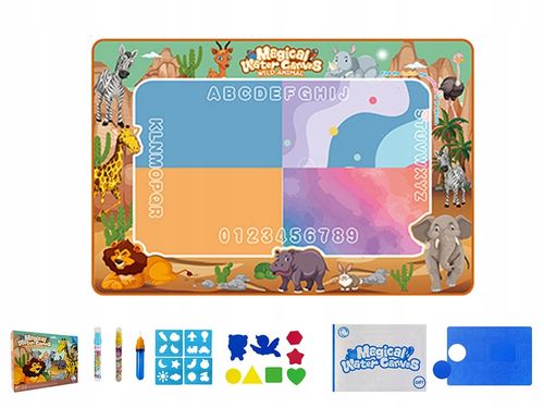 MATA DO KOL. PISAKIEM WODNYM SAFARI 80x60CM 0015 na Arena.pl