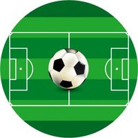 Opłatek na tort Urodziny Piłka Nożna Bramka Gol Klub Boisko Stadion