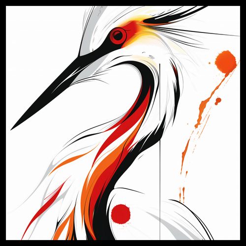 Plakat 40x40cm Bocian na Arena.pl