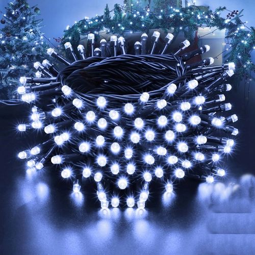 LAMPKI ŚWIĄTECZNE CHOINKOWE NA CHOINKĘ Zewnętrzne Wewnętrzne 500 LED ZIMNE na Arena.pl