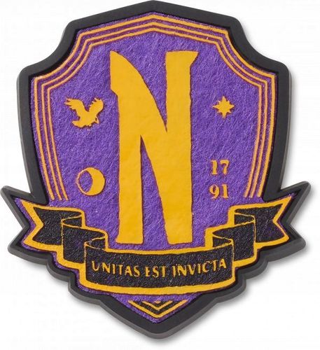 Przypinka Crocs Jibbitz Pin Do Butów Wednesday Nevermore Badge na Arena.pl