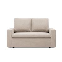 Sofa dwuosobowa, BLOM, velvet, 148x87x90 cm, beżowy | TYLETEGOTU