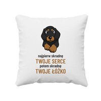 Najpierw skradnę Twoje serce, potem skradnę Twoje łóżko - poduszka