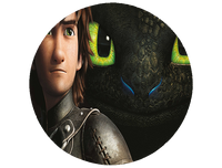 Opłatek na tort Jak wytresować Smoka