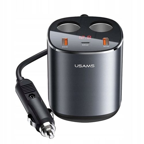 ROZGAŁĘŹNIK + ŁADOWARKA DO AUTA 2x USB USB-C 245W na Arena.pl
