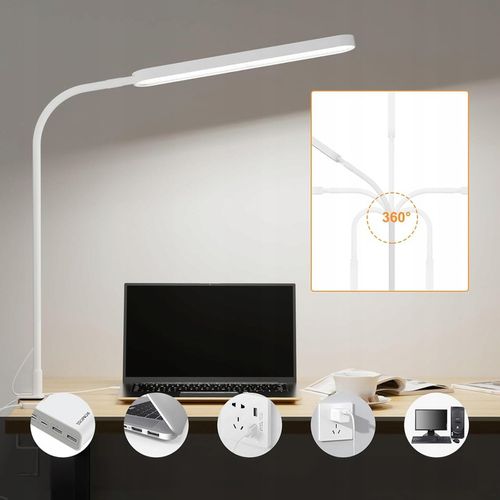 Lampka Na Biurko Biurkowa LED Do Czytania Regulowana Włącznik 10W 3 na Arena.pl