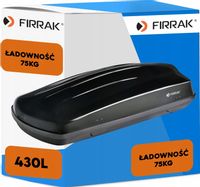 POJEMNY BAGAŻNIK DACHOWY BOKS BOX KUFER FIRRAK 430 litrów 175x80x44 cm