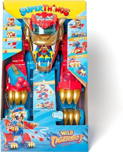 Zestaw Magicbox SuperThings Wild Tigerbot transformer zmienia się w pojazd na Arena.pl