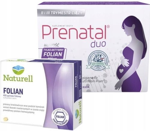 Prenatal DUO 30 tabletek + 60 kapsułek CIĄŻA na Arena.pl
