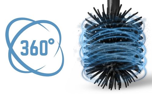 Szczotka do WC toaletowa silikonowa szara do łazienki antybakteryjna na Arena.pl