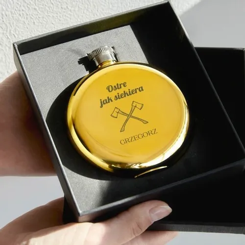 Personalizowana piersiówka okrągła 200ml GRAWER z dedykacją na PREZENT na Arena.pl