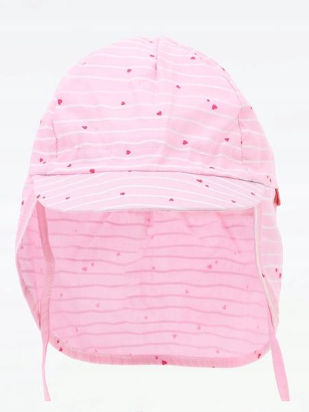 KAPELUSZ PRZEDŁUŻANY ochrona CZAPKA Z DASZKIEM bawełna RÓŻ 44/46 Y801o zdjęcie 3