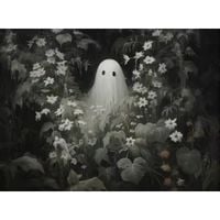 Plakat Vintage z Motywami Halloween 20×30 cm kolor 6 – 50×70 cm Bez ramy