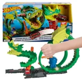 HOT WHEELS CITY TOR SAMOCHODOWY ATAK SMOKA NA STRAŻ POŻARNĄ TOR 5+