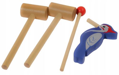 SORTER DREWNIANY WBIJAK KOSTKA CYMBAŁKI GRA UKŁADANKA KLOCKI MONTESSORI SOW na Arena.pl