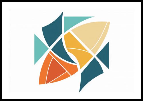 Plakat 60x40cm Geometria Wiatru na Arena.pl