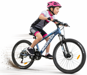 ROWER GÓRSKI MTB 24 CALI NA KOMUNIĘ AMORTYZACJA TARCZE 130-145cm # 374