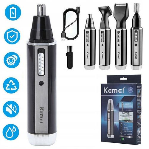 TRYMER GOLARKA DO NOSA USZU GOLENIE BRODY WŁOSÓW ZAROSTU 4w1 MOCNY grzebień na Arena.pl