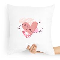 Poduszka Prezent Na Walentynki Wesołych Walentynek Z Nadrukiem Ze Zdjęciem