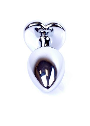 metalowy plug analny korek kryształ serce 7cm na Arena.pl