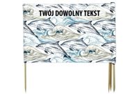 PARAWAN PLAŻOWY Delfiny z indywidualnym  napisem 5 PANELI 21.5