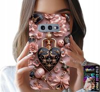 ETUI DO SAMSUNG GALAXY S10E - KOBIECE WZORY KŁÓDKA SERCE CASE + FOLIA