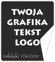 Naklejki ETYKIETY firmowe dowolny własny nadruk grafika napis LOGO 20 szt