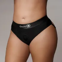 ouch! wibrujące stringi xl/xxl z odpinanymi paskami - system o-ring