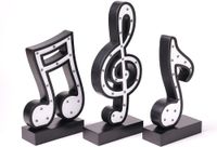 Nowoczesna lampa SEINHIJO w kształcie nut muzycznych dekoracja czarny