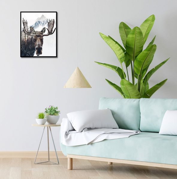 Plakat 40x50cm Łoś Duch Lasu zdjęcie 4