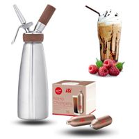 PROFESJONALNY SYFON DO ZIMNYCH NAPOJÓW Z ZESTAWEM NABOI Z AZOTEM ISI NITRO