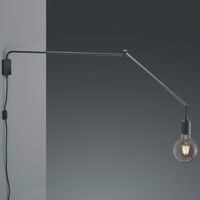 Regulowana LAMPA ścienna LINE 200200132 Trio metalowa OPRAWA kinkiet na wysięgniku czarny