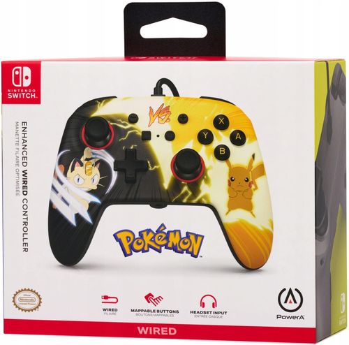 Gamepad Kontroler do Nintendo Switch PowerA Enhanced Pikachu vs Meowth na Arena.pl