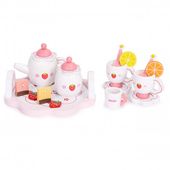 ZESTAW DO HERBATY ECOTOYS 14 ELEMENTÓW DREWNIANY TRUSKAWKI