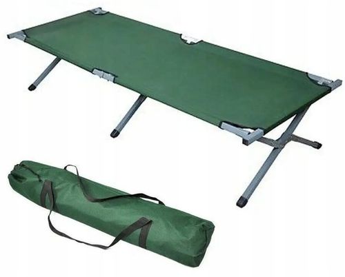 Działkowe Łóżko Polowe Turystyczne Leżak Leżanka XXL Odcień granatu TP190G na Arena.pl