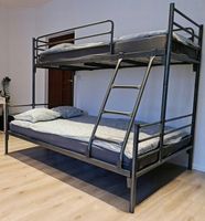 Łóżko metalowe piętrowe 3- osobowe 90 cm