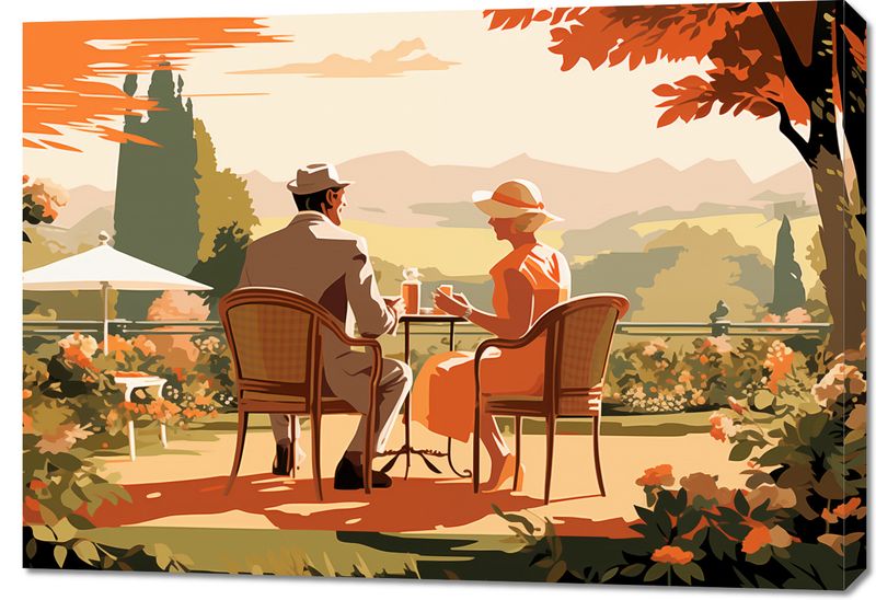 Obraz 100x70cm Retro Randka zdjęcie 1