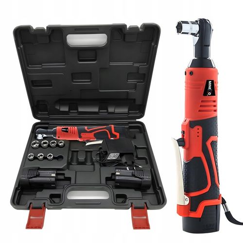 KLUCZ UDAROWY AKUMULATOROWY GRZECHOTKA 16,8V + 2x BATERIA + 7 NASADEK 3/8 na Arena.pl