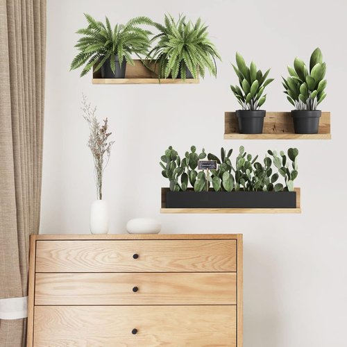 Naklejki ścienne rośliny 3D bonsai zestaw dekoracja salon na Arena.pl