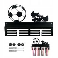 Solidny METALOWY Wieszak na medale PIŁKA NOŻNA kołki + zaślepki GRATIS