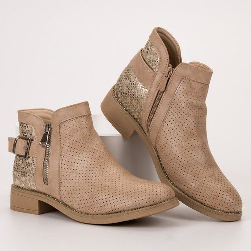 Beżowe Botki Snake Print r.38 na Arena.pl