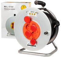 Przedłużacz sieciowy Blow PR-61 4-gniazda 50m 3x2,5mm bęben metal