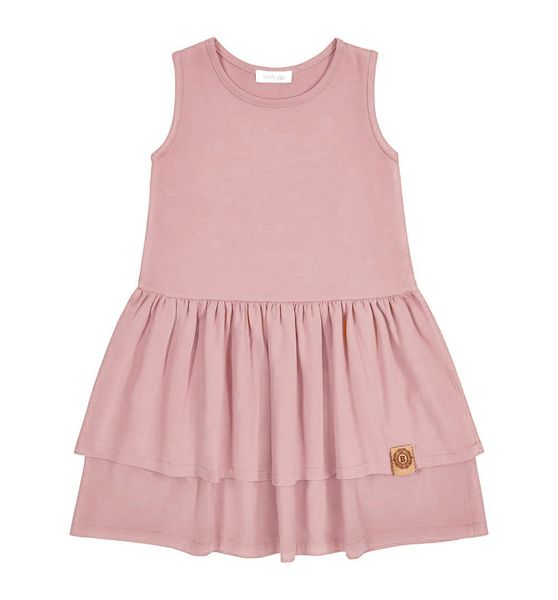 Sukienka bez rękawów, Basic pudrowy róż 98 zdjęcie 1