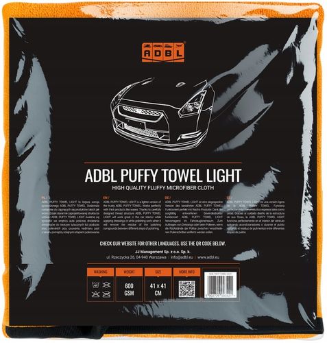 ADBL Puffy Towel Light Uniwersalna Miękka Mikrofibra Do Samochodu Wosków QD na Arena.pl