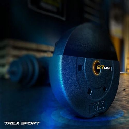 Sztanga do ćwiczeń zestaw obciążeń bitumicznych gryf 22kg Trex Sport na Arena.pl