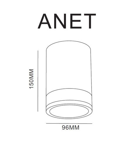 Spot Dann Lux Design Anet DLD5257 Biały na Arena.pl