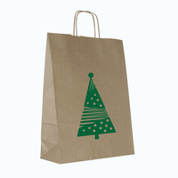 Torby świąteczne duże 32 x 12 x 41 cm choinka 53