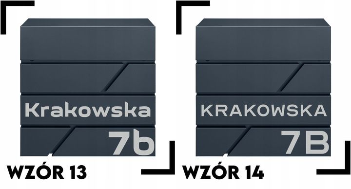 SKRZYNKA POCZTOWA NA LISTY POCZTĘ ANTRACYT NOWOCZESNA +WZÓR NAPIS Z ADRESEM zdjęcie 6