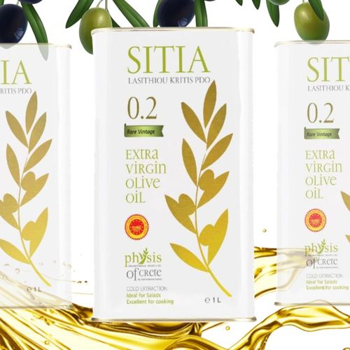 Oliwa z Oliwek Extra Virgin 1L SITIA P.D.O. Grecka Physis of Crete 0,2% na Arena.pl
