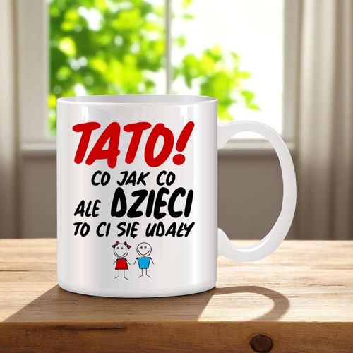 ZESTAW PODUSZKA I KUBEK ORYGINALNY PREZENT DLA TATY TEŚCIA DZIEŃ OJCA TATA na Arena.pl